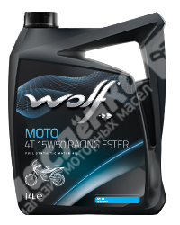 Купить Масло моторное Wolf Moto 4T Racing Ester 15W-50 4л
